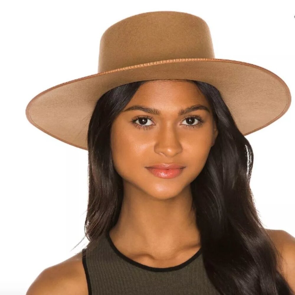 Lack of Color Teak Felted Boater